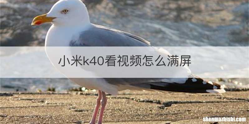 小米k40看视频怎么满屏