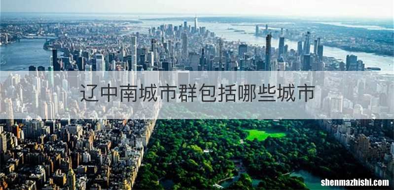 辽中南城市群包括哪些城市