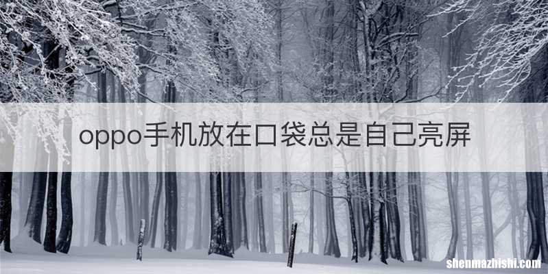 oppo手机放在口袋总是自己亮屏