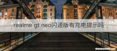 realme gt neo闪速版有充电提示吗