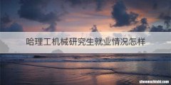 哈理工机械研究生就业情况怎样