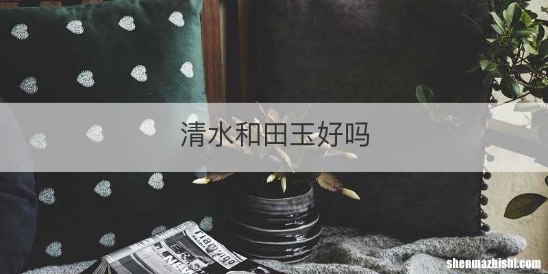 清水和田玉好吗