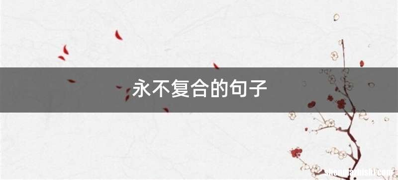 永不复合的句子