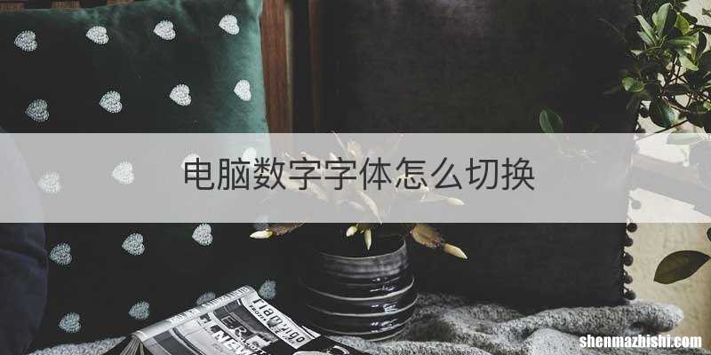 电脑数字字体怎么切换