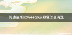 阿迪达斯ozweego灰绿色怎么清洗