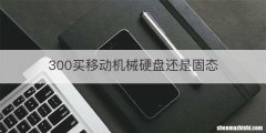 300买移动机械硬盘还是固态