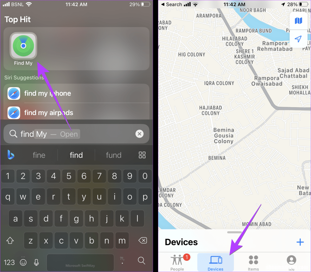 如何从iPhone ping Apple Watch