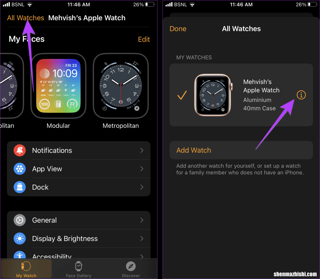 如何从iPhone ping Apple Watch