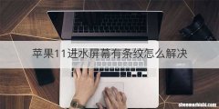 苹果11进水屏幕有条纹怎么解决