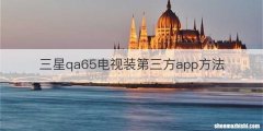 三星qa65电视装第三方app方法