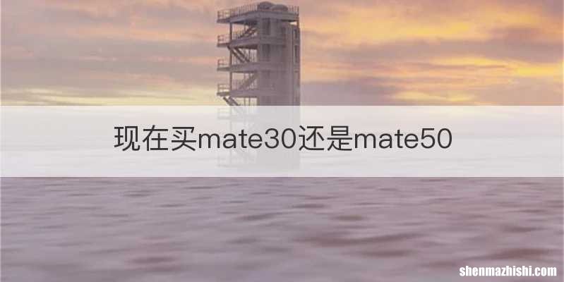 现在买mate30还是mate50
