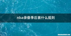 nba录像季后赛什么规则