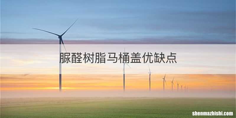 脲醛树脂马桶盖优缺点