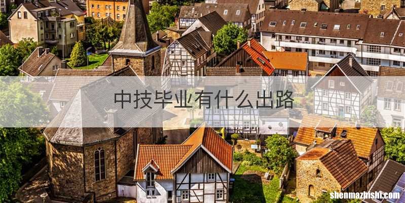 中技毕业有什么出路
