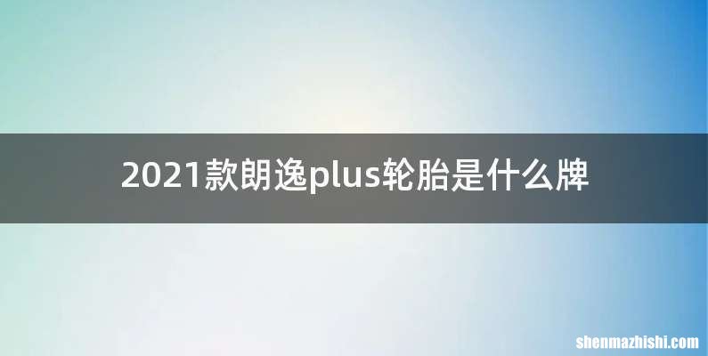 2021款朗逸plus轮胎是什么牌