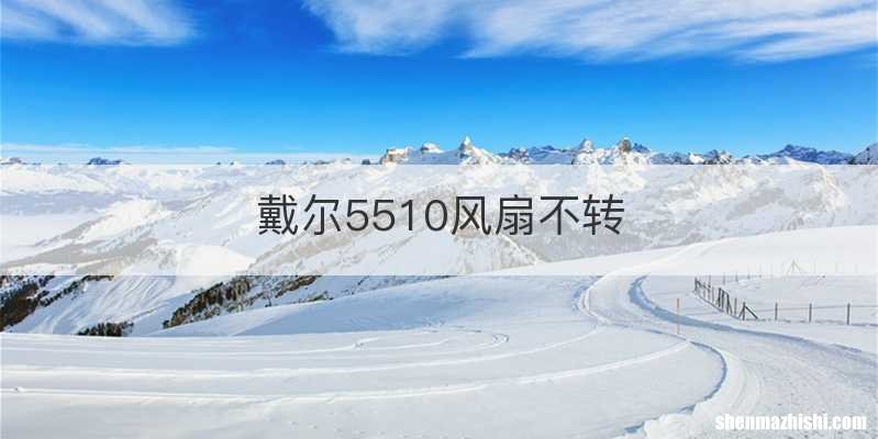 戴尔5510风扇不转