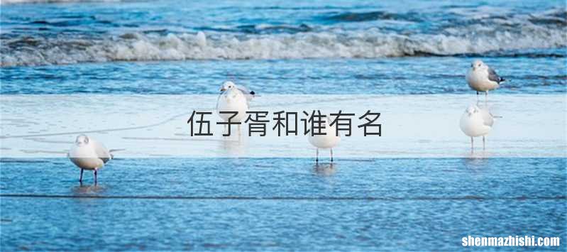 伍子胥和谁有名