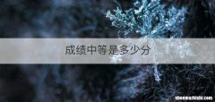 成绩中等是多少分