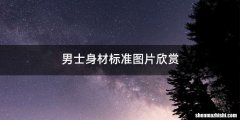 男士身材标准图片欣赏