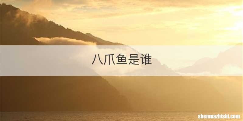 八爪鱼是谁