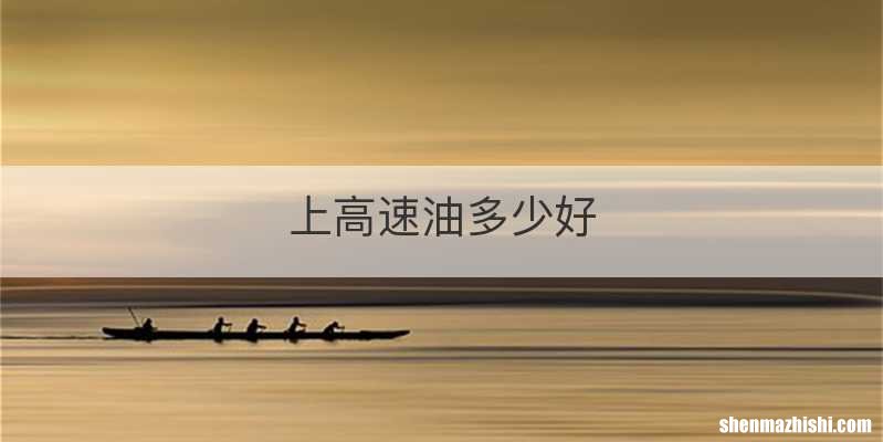 上高速油多少好