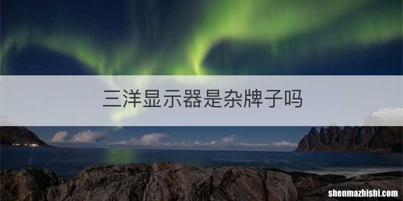 三洋显示器是杂牌子吗