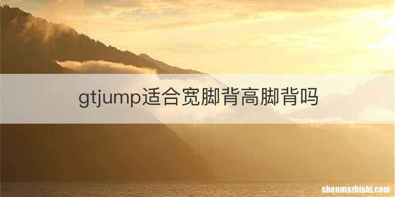 gtjump适合宽脚背高脚背吗