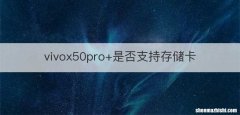 vivox50pro+是否支持存储卡
