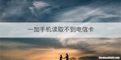 一加手机读取不到电信卡