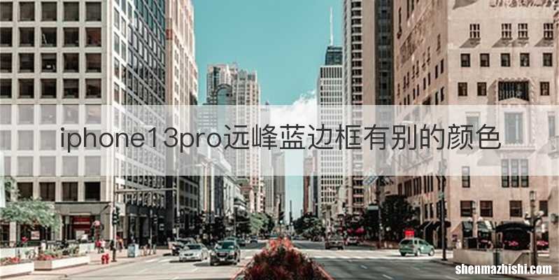 iphone13pro远峰蓝边框有别的颜色