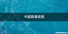 中超联赛成绩