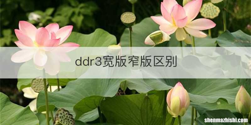 ddr3宽版窄版区别