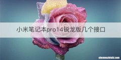 小米笔记本pro14锐龙版几个接口