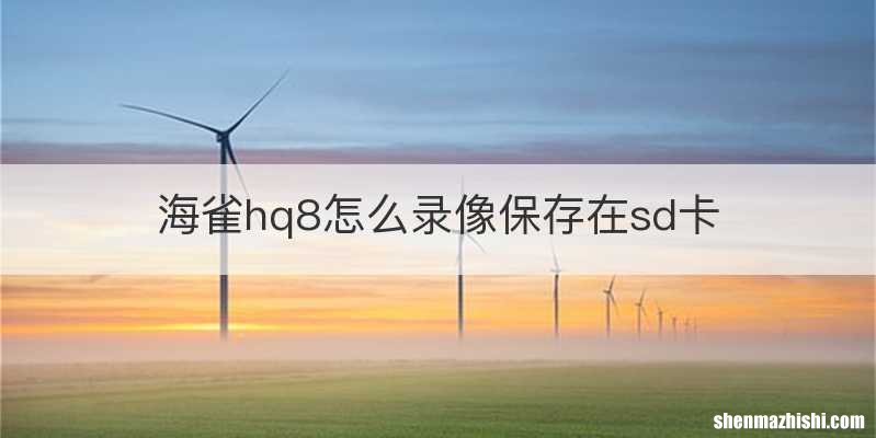 海雀hq8怎么录像保存在sd卡