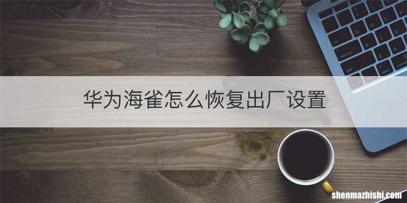 华为海雀怎么恢复出厂设置