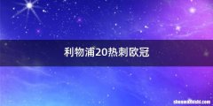 利物浦20热刺欧冠