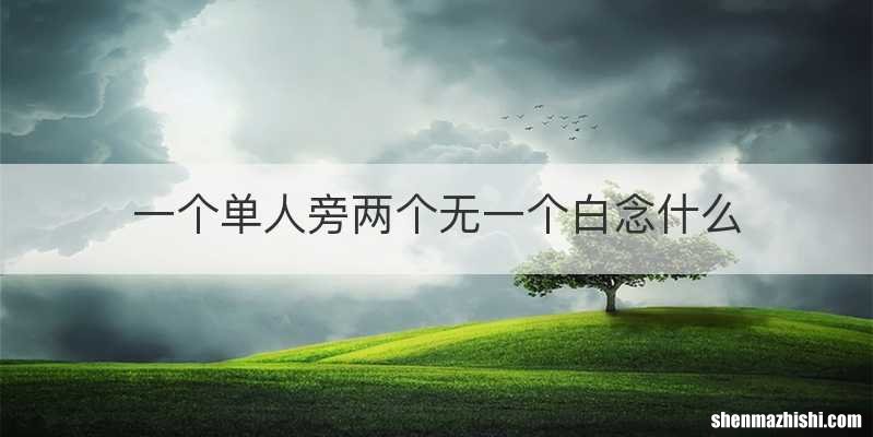 一个单人旁两个无一个白念什么