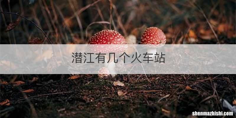 潜江有几个火车站