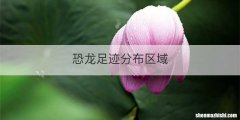 恐龙足迹分布区域