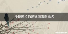 沙特阿拉伯足球国家队排名