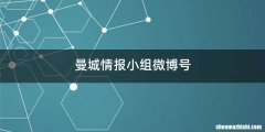曼城情报小组微博号