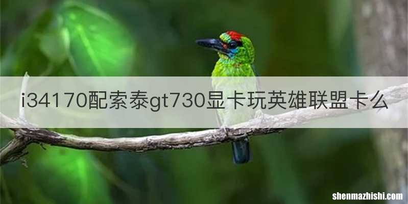 i34170配索泰gt730显卡玩英雄联盟卡么