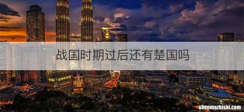 战国时期过后还有楚国吗