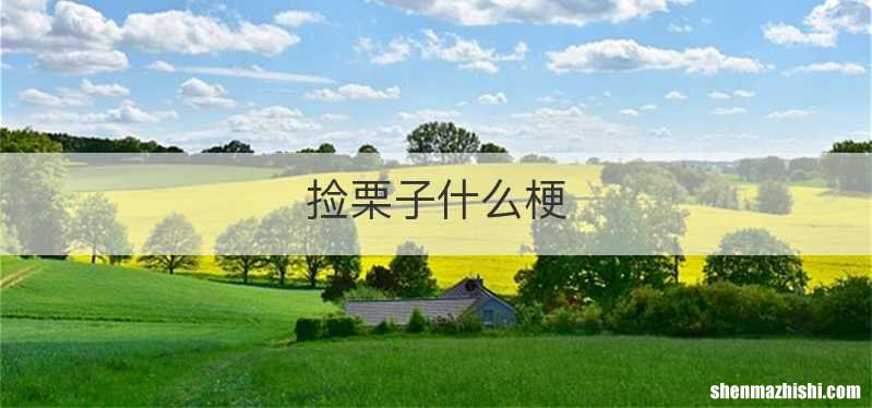 捡栗子什么梗