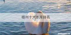 梧州十大水库排名