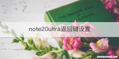 note20ultra返回键设置