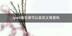ipad备忘录可以自定义背景吗