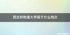 西交利物浦大学属于什么档次