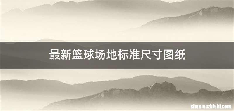 最新篮球场地标准尺寸图纸