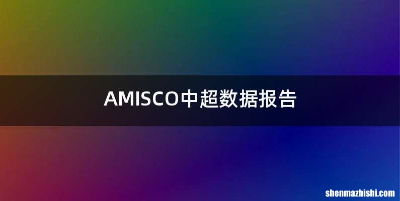 AMISCO中超数据报告